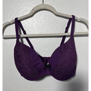 Victoria’s Secret Body By Victoria Purple Size 32DDD Lined Perfect Coverage Bra